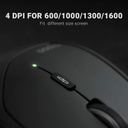 Mouse Rapoo Black Green 1600 dpi