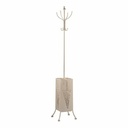 Coat rack Umbrella stand Metal Cream (34 x 188 x 34 cm)