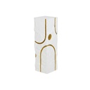 Pedestal Home ESPRIT White Golden Modern 25 x 25 x 80 cm