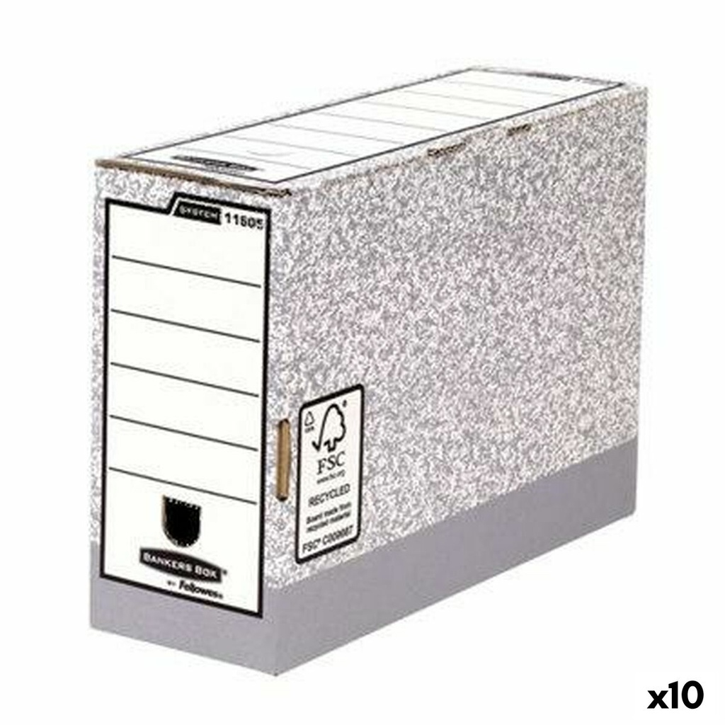 File Box Fellowes    Grey A4 10 cm 10Units