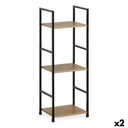Shelves Confortime 3 Shelves Metal (2 Units)