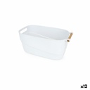 Cesta Multiusos Confortime 40 x 21,5 x 18 cm Plástico Con asas 12 Unidades