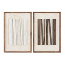 Cuadro Home ESPRIT Pino Madera Reciclada 42,5 x 4 x 62,5 cm 44 x 6 x 64 cm