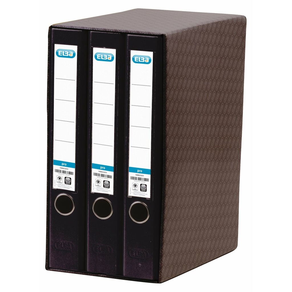 Carpeta de anillas Elba 100580060 Negro A4 3 Unidades