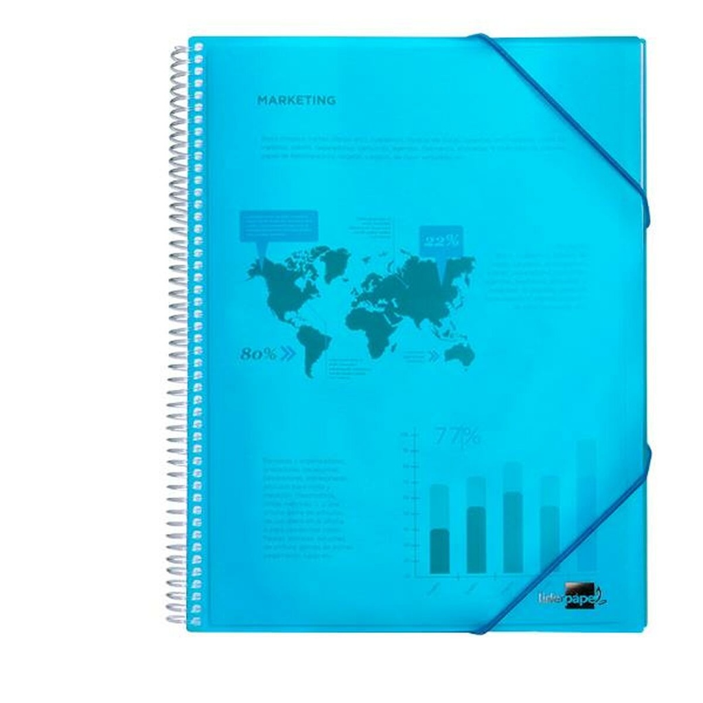 Carpeta Liderpapel EC13 Azul A4