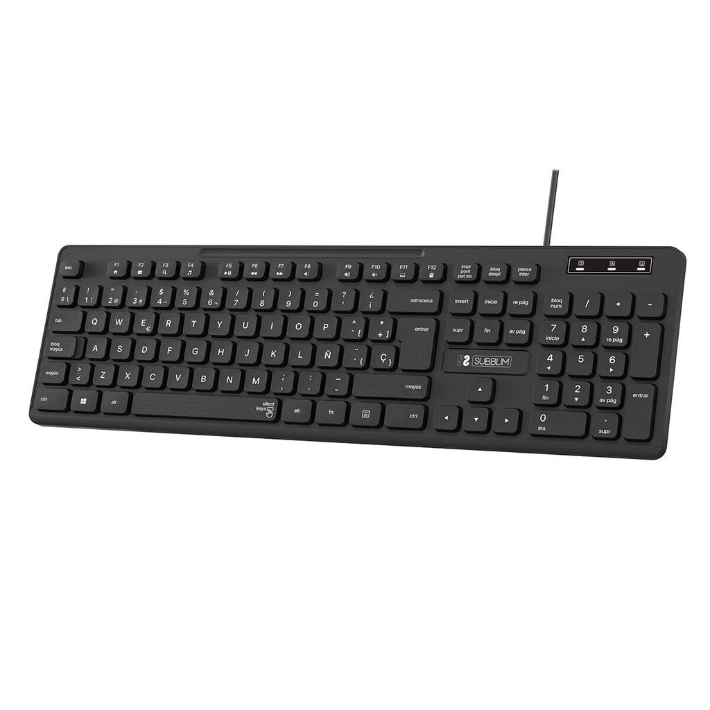 Teclado numérico Subblim Negro