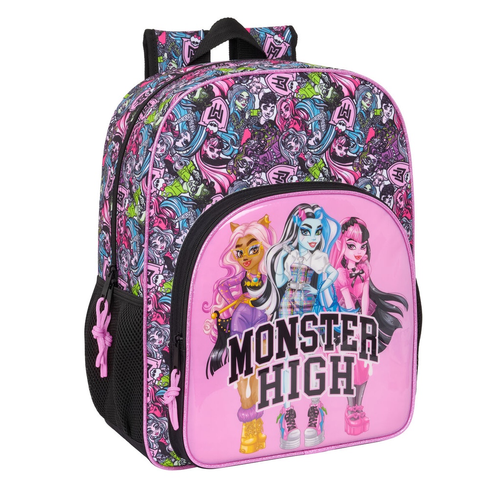 School Bag Monster High Drama Multicolour 33 x 42 x 14 cm
