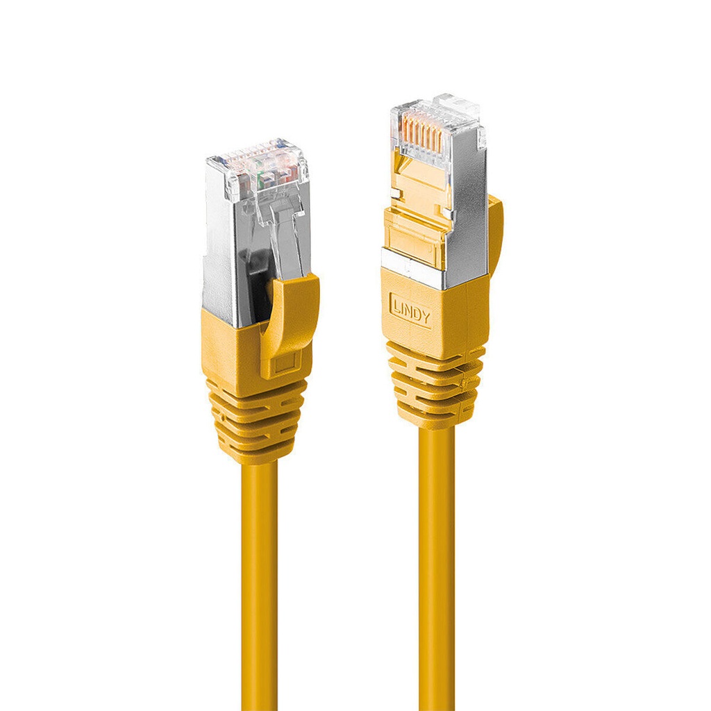 Cable de Red Rígido UTP Categoría 6 LINDY 45983 Amarillo 3 m 1 unidad