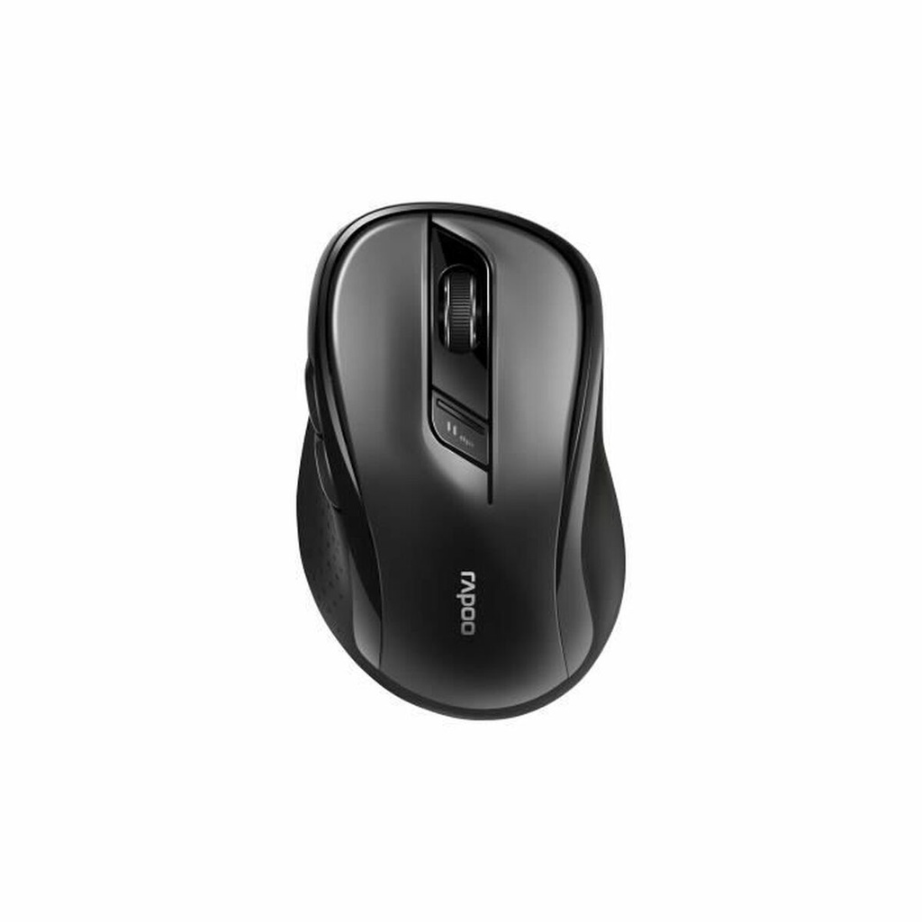 Ratón Rapoo Negro 1600 dpi