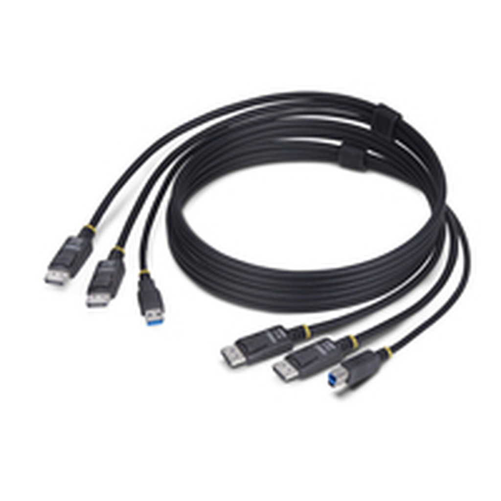 Cable adaptador Startech DDU1226-KVM-CABLE Negro 1,8 m