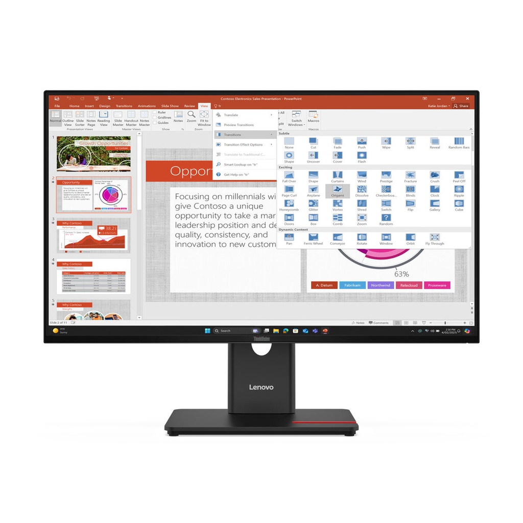 Monitor Lenovo 64A5MAT6EU 27" Full HD