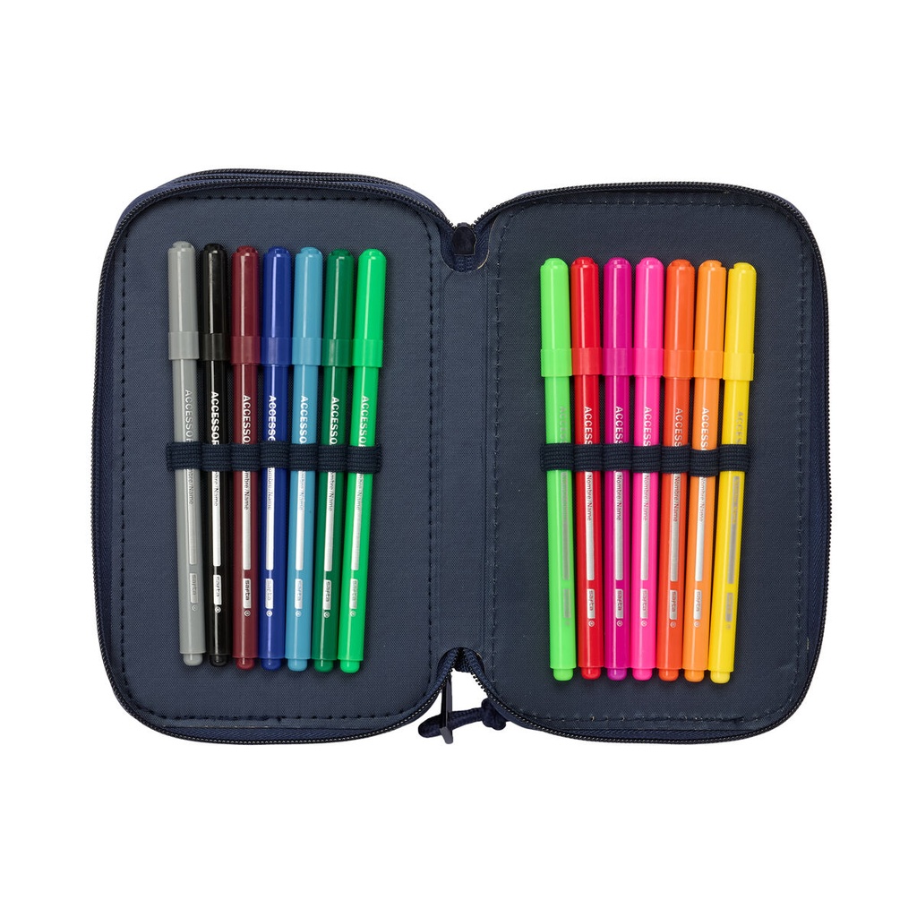 Portatodo Safta New edition Azul marino 12,5 x 19,5 x 5,5 cm 37 Piezas