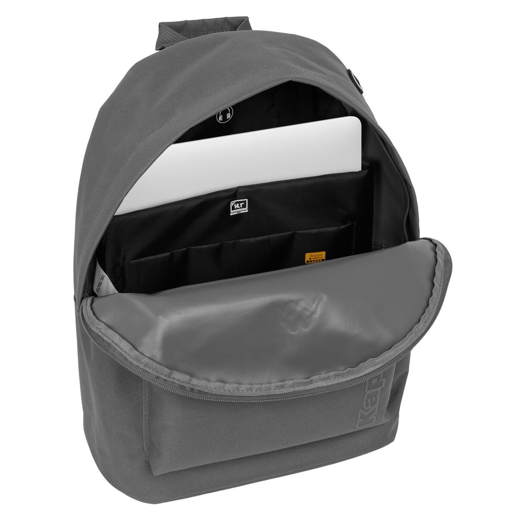 School Bag Kappa kappa basics Grey 31 x 41 x 16 cm