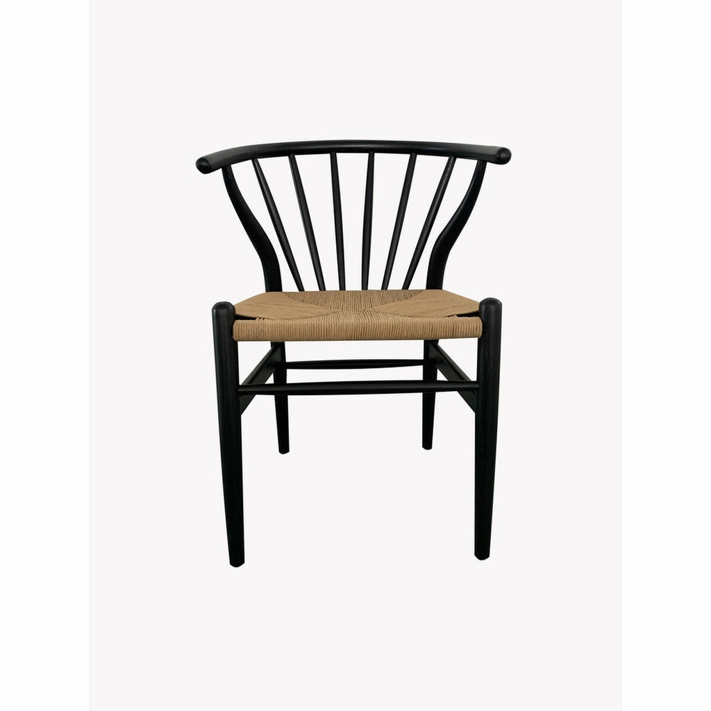 Silla de Comedor DKD Home Decor Negro Multicolor 57 x 47 x 80 cm