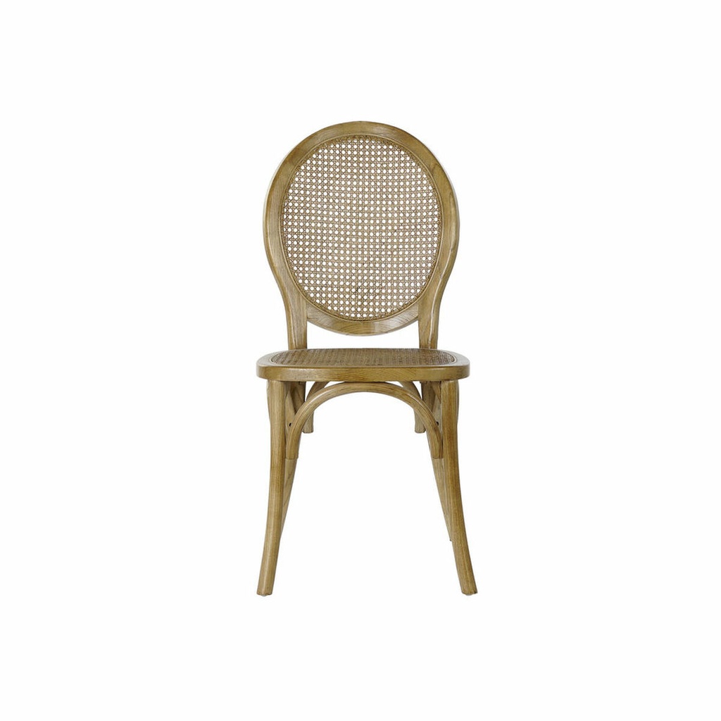 Dining Chair DKD Home Decor Light brown Rattan Elm wood 45 x 42 x 92 cm