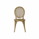 Silla de Comedor DKD Home Decor Marrón claro Ratán Madera de olmo 45 x 42 x 92 cm