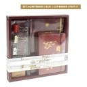 Set de Papelería Harry Potter Rojo (6 pcs)