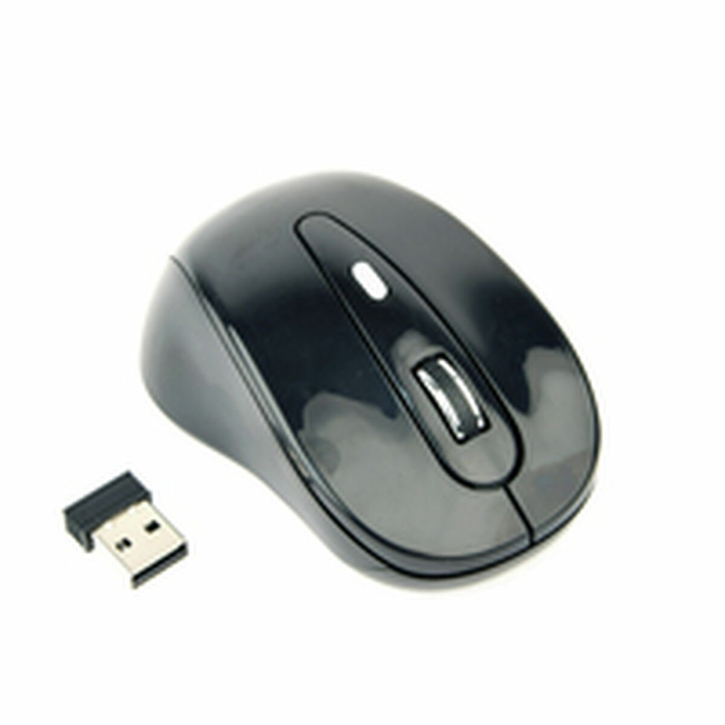 Wireless Mouse GEMBIRD MUSW-6B-01 Black Monochrome 1600 dpi