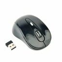 Wireless Mouse GEMBIRD MUSW-6B-01 Black Monochrome 1600 dpi