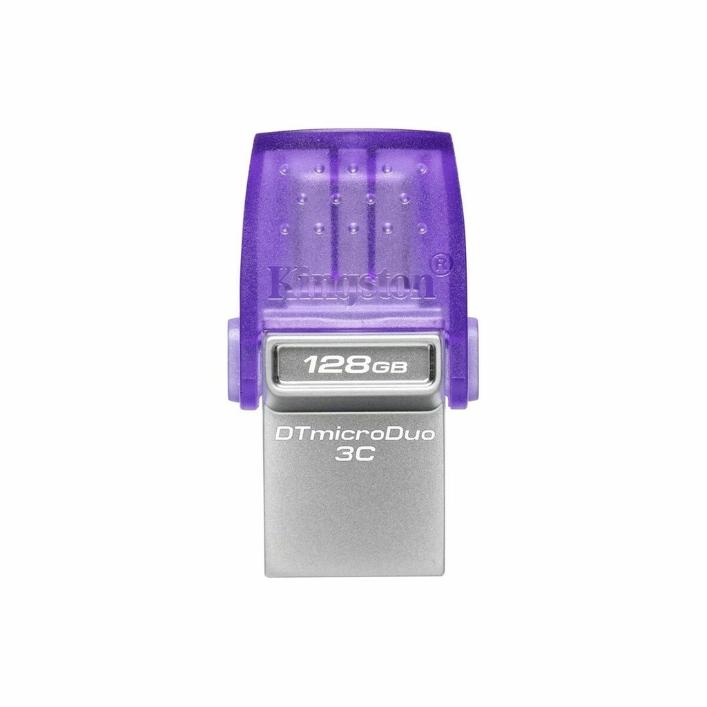 Memoria USB Kingston DataTraveler  microDuo 3C Acero 128 GB (1 unidad)