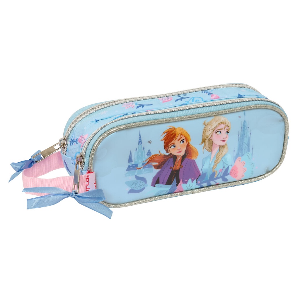 Portatodo Doble Frozen Ice magic Azul claro 21 x 8 x 6 cm