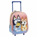 3D School Bag with Wheels Bluey Pink 25,0 x 31,0 x 10,0 cm