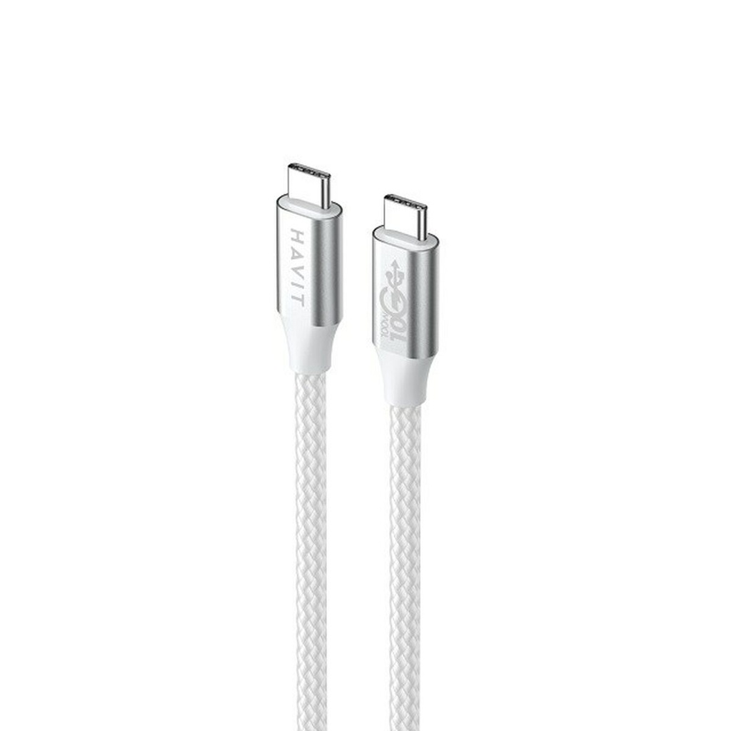 USB-C to USB-C Cable Havit CB6290 White Grey 1 m