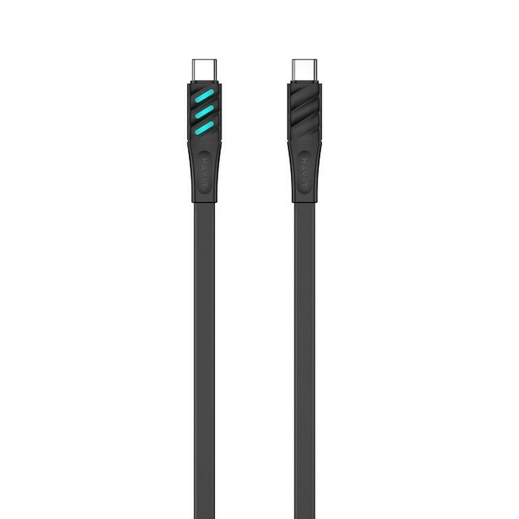 Cable USB-C a USB-C Havit CB6255 Negro 1 m