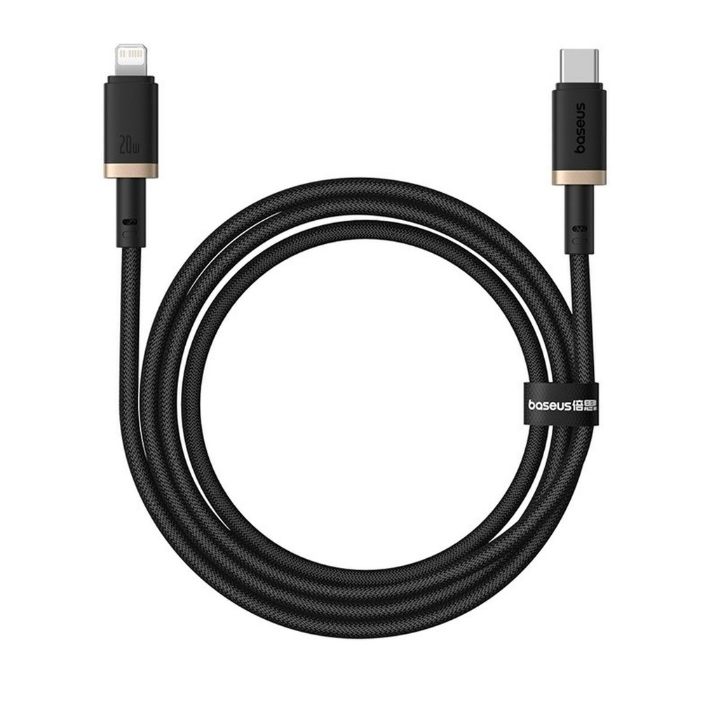 Cable USB-C a Lightning Baseus P10377800U01-00 Negro Oro 1 m