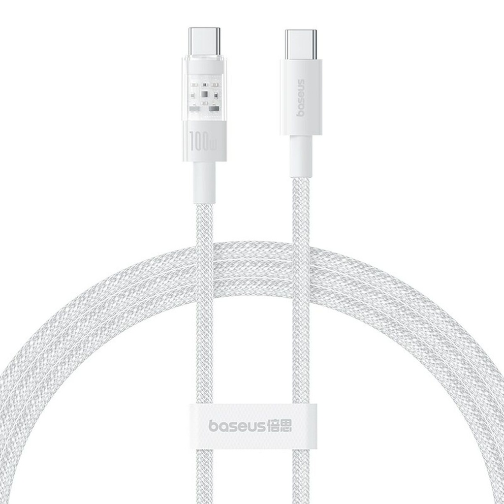 Cable USB-C a USB-C Baseus P10373000211-00 Blanco 1 m