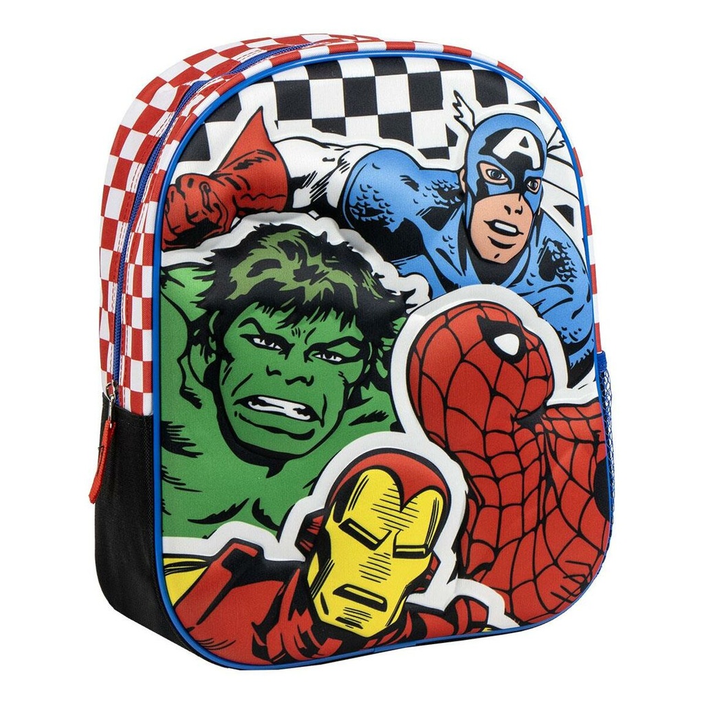 School Bag The Avengers Black 25 x 31 x 10 cm