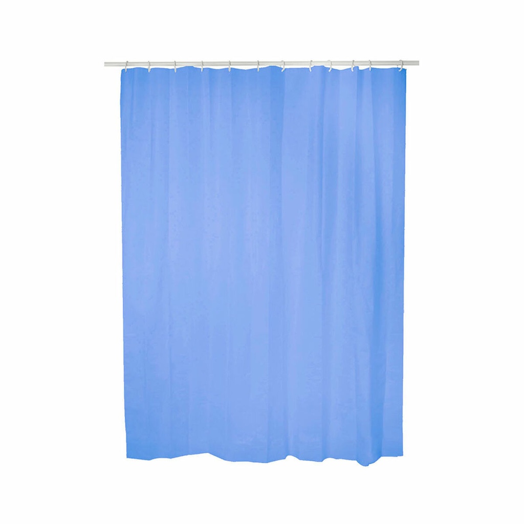 Cortina de Ducha Exma Azul PVC 140 x 180 cm