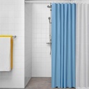 Cortina de Ducha Exma basic azul Azul PVC 180 x 180 cm