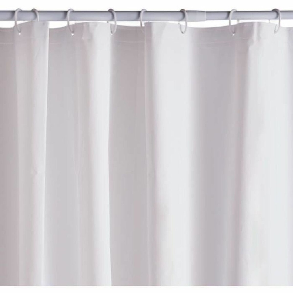 Shower Curtain TODAY White PEVA 180 x 200 cm (12 Units)