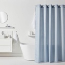 Cortina de Ducha TODAY Azul Poliéster 180 x 200 cm (12 Unidades)
