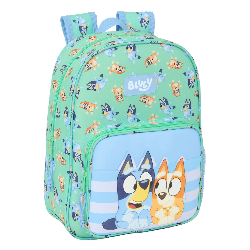 School Bag Bluey Sisters Green 26 x 34 x 11 cm