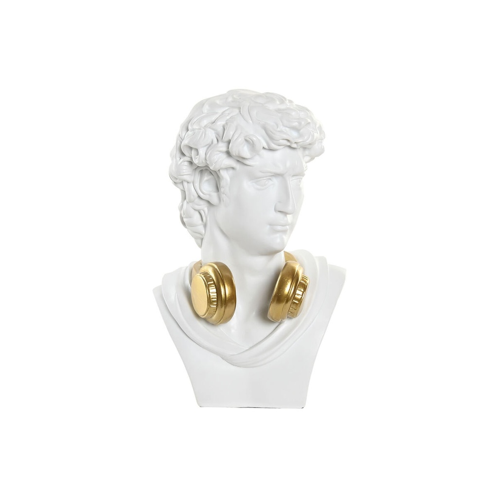 Decorative Figure Home ESPRIT White Golden Bust 19,5 x 16 x 30 cm