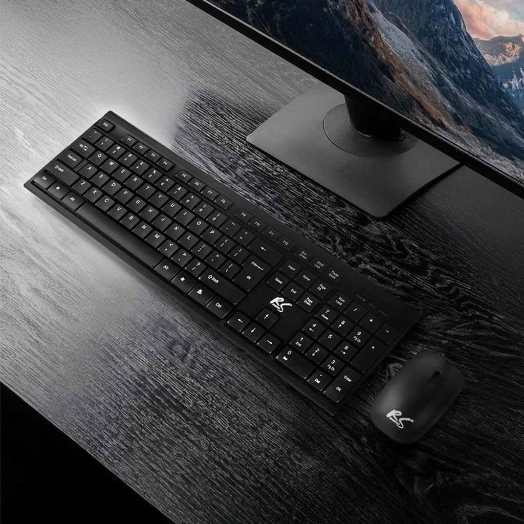 Keyboard and Mouse Nano RS RS580 Black