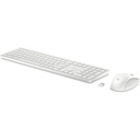 Teclado y Ratón HP 860P8AA Blanco Qwerty US