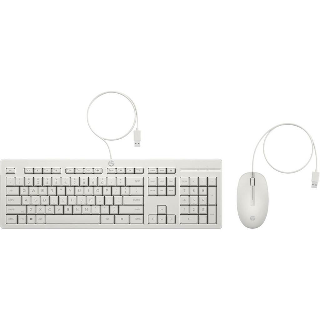 Keyboard and Mouse HP 86J24AA White