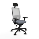 Silla de Oficina Piqueras y Crespo 3D066N1 Gris