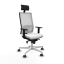 Silla de Oficina Piqueras y Crespo 1D026G1 Blanco
