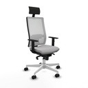 Silla de Oficina Piqueras y Crespo 1D026N1 Gris claro