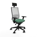 Silla de Oficina Piqueras y Crespo 3D066N1 Verde Esmeralda