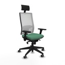 Silla de Oficina Piqueras y Crespo 3D066G1 Verde Esmeralda