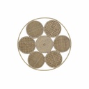 Decoración de Pared DKD Home Decor 45,5 x 2 x 45,5 cm Natural