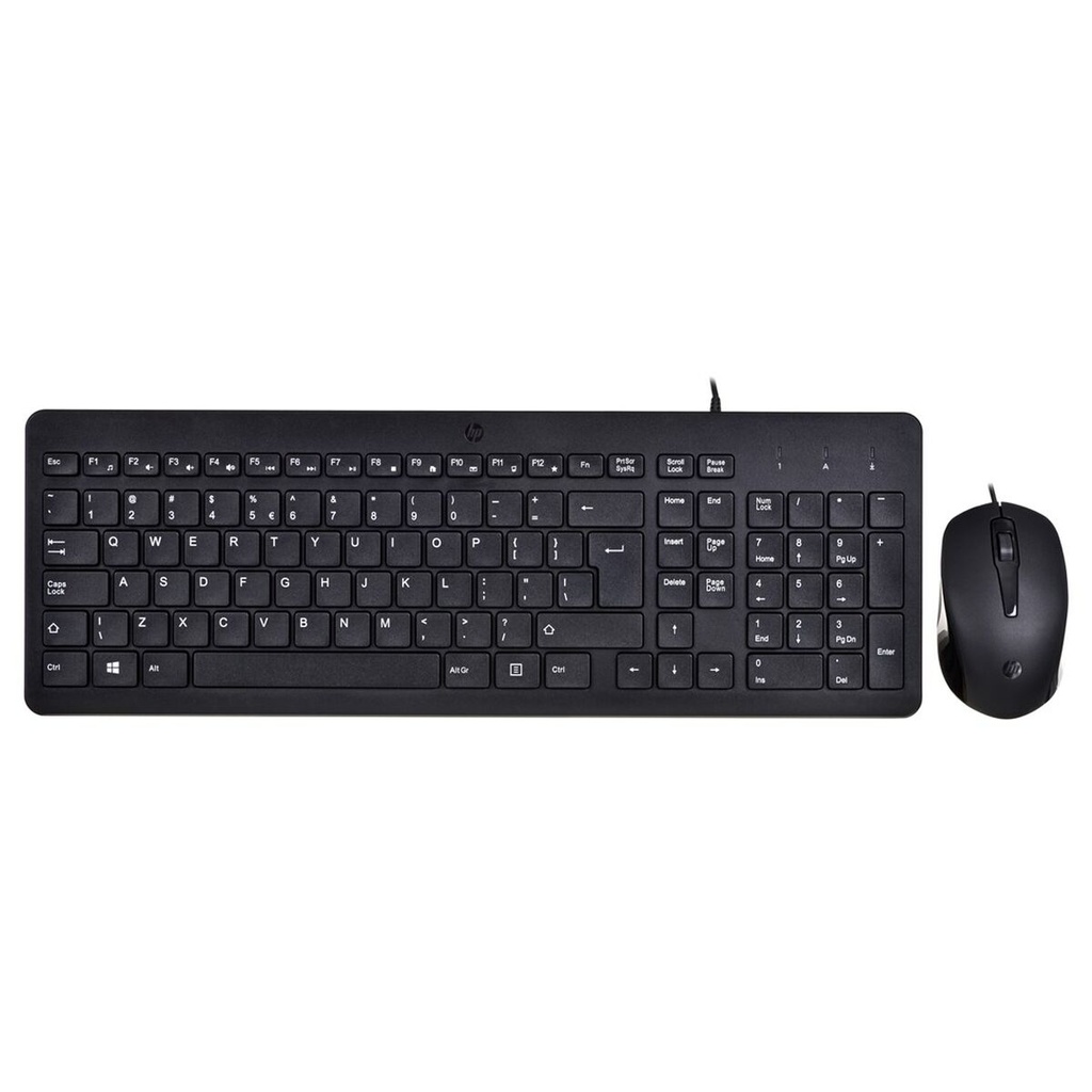 Teclado y Ratón HP 150 Negro QWERTY Qwerty US