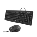 Teclado y Ratón CoolBox COO-KTR-01U Qwerty Español Negro