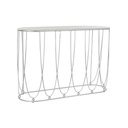 Recibidor DKD Home Decor Blanco Plateado 115 x 35 x 78 cm