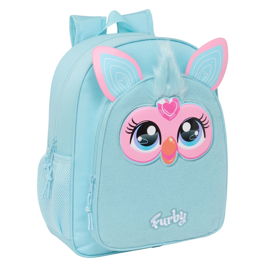 Mochila Escolar Furby Azul cielo 32 x 38 x 12 cm